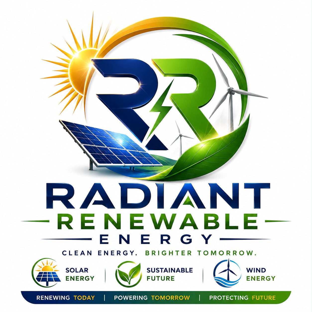 Radiant Renewable Energy Logo